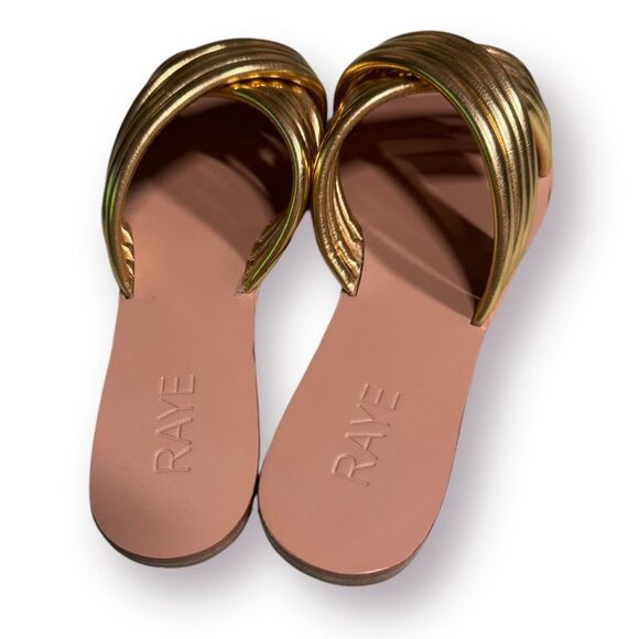 RAYE Gold Sandals - Picture 3 of 4